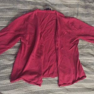 Pink/maroon Ann Taylor cardigan